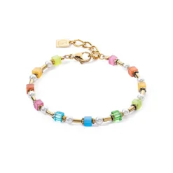 Coeur De Lion - Armband Mix Mini Cubes Pearl Rainbow