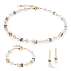 Coeur De Lion - Halsband Iconic Pearl Mix Vit