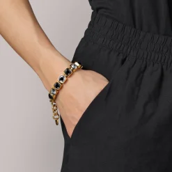 Dyrberg/Kern - Armband Conian Guld Svart Mix