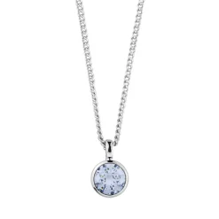 Dyrberg/Kern - Halsband Ette Silver Ljusblå