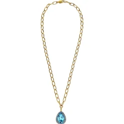 Dyrberg/Kern - Halsband Metta Guld Aqua