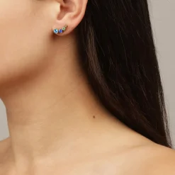 Dyrberg/Kern - Örhängen Agnes Guld Aqua