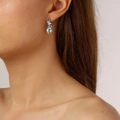 Dyrberg/Kern - Örhängen Anna Silver Klar