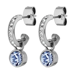 Dyrberg/Kern - Örhängen Dessa Silver Ljusblå