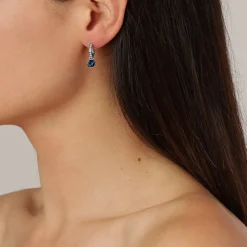 Dyrberg/Kern - Örhängen Dessa Silver Blå