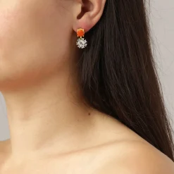 Dyrberg/Kern - Örhängen Floss Coral