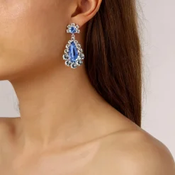 Dyrberg/Kern - Örhängen Lucia Silver Blå