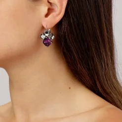 Dyrberg/Kern - Örhängen Mara Silver Lila