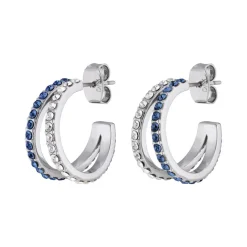 Dyrberg/Kern - Örhängen Twinnie Silver Blå