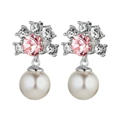 Dyrberg/Kern - Örhängen Veronica Vit Rosa