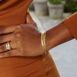 Edblad - Armband Herringbone Triple Guld