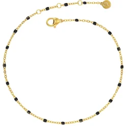 Edblad - Fotlänk Perlina Chain Svart Guld