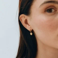 Edblad - Örhängen Barley Hoops Guld