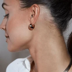 Edblad - Örhängen Bold Creol Small Guld