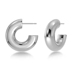 Edblad - Örhängen Chunky Creoles S Stål