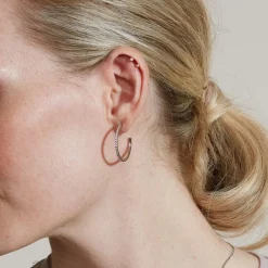 Edblad - Örhängen Glow Creoles Mini L Stål