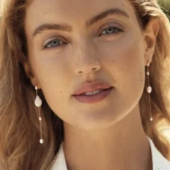 Edblad - Örhängen Ocean Long Guld