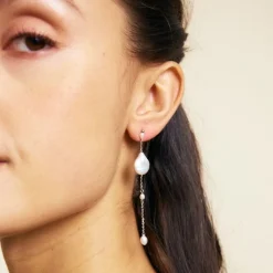 Edblad - Örhängen Ocean Long Stål