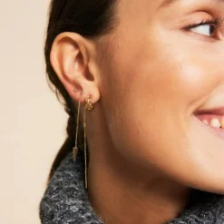 Edblad - Örhängen Peak Chain Guld