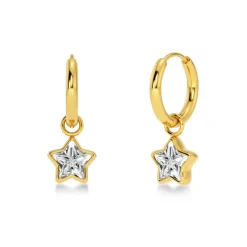 Edblad - Örhängen Star Sparkle Hoops Guld