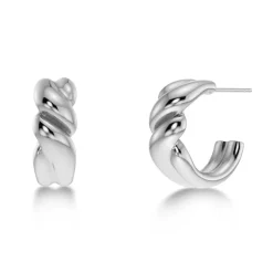 Edblad - Örhängen Twist Hoops Stål