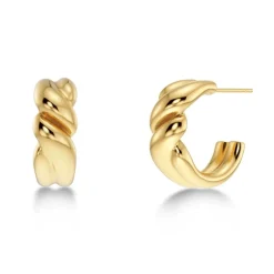 Edblad - Örhängen Twist Hoops Guld