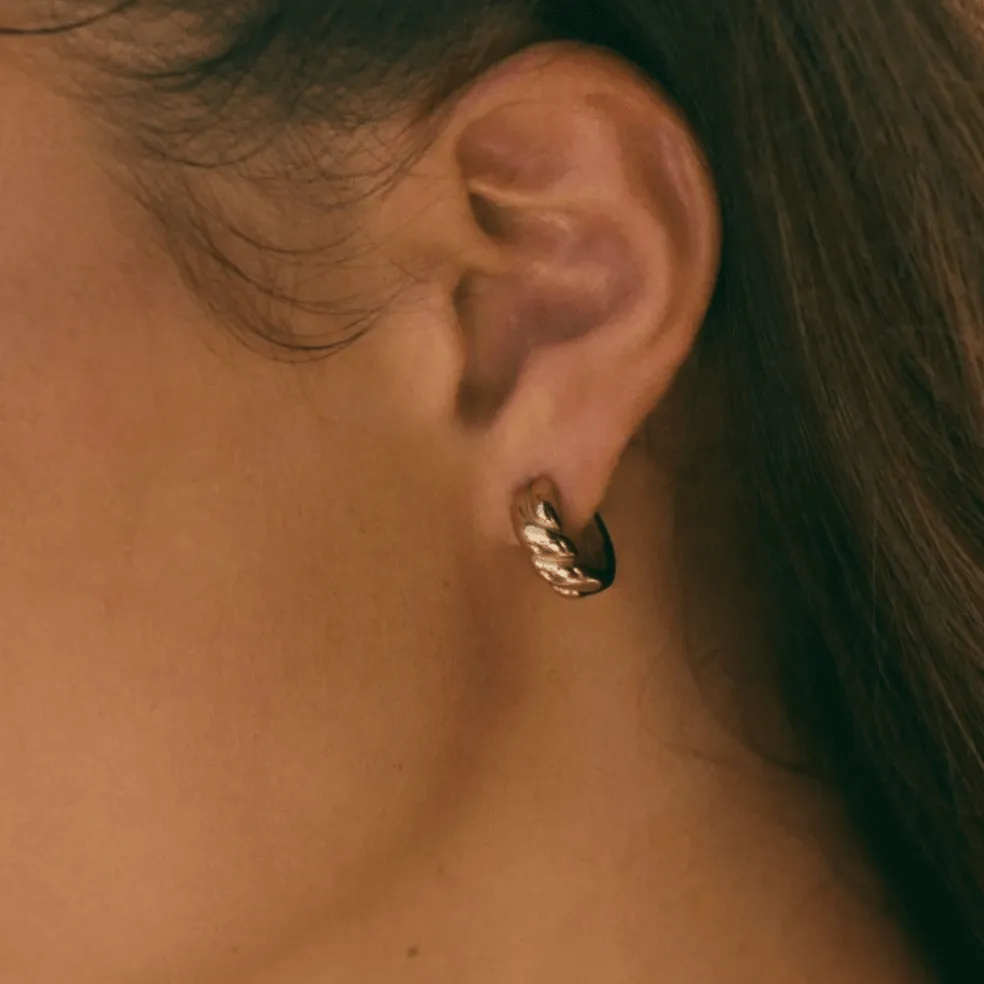 Edblad - Örhängen Twist Hoops Guld