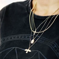 Emma Israelsson - Halsband Branch Cross Silver