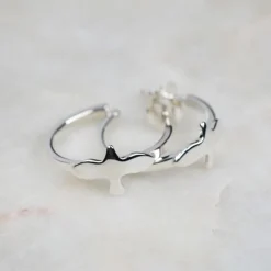 Emma Israelsson - Örhängen Duva Hoop Small Silver