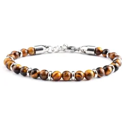 Eron - Armband Anders 0,6 Brun Tigeröga