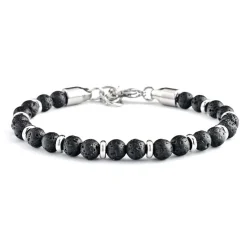 Eron - Armband Anders 0,6 Svart Lava