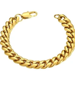 Eron - Armband Cuban Link Guld 0,9cm