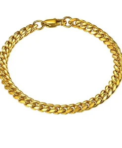 Eron - Armband Cuban Link Guld 0,7cm