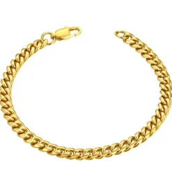 Eron - Armband Cuban Link Guld 0,5cm