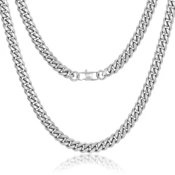 Eron - Halsband Cuban Link Stål 0,8