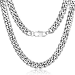 Eron - Halsband Cuban Link Stål 1,2