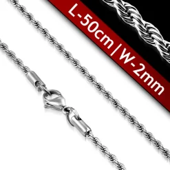 Eron - Halsband Stål Twist