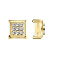 Eron - Örhänge Magnetic Crystal Guld