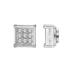 Eron - Örhänge Magnetic Crystal Stål