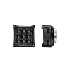 Eron - Örhänge Magnetic Crystal Svart