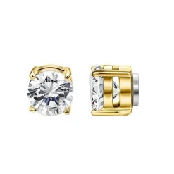 Eron - Örhänge Magnetic Round Guld