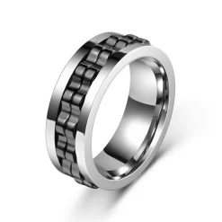 Eron - Ring Rotatable DBL Stål Mix