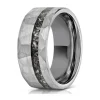 Eron - Ring Tungsten Meteroite Silver