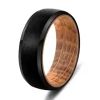 Eron - Ring Tungsten Whiskey Svart