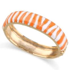 Fashion - Armband Emalj Zebra Orange