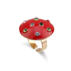 Fashion - Ring Svamp Röd