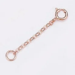 Förlängningskedja Springring Silver Roséguldpläterat