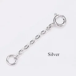 Förlängningskedja Springring Silver