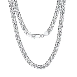 Highnose 925 - Halsband Cuban 0,7 Silver