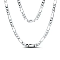 Highnose 925 - Halsband Figaro 0,5 Silver